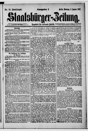 Staatsbürger-Zeitung on Jan 8, 1907