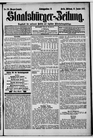 Staatsbürger-Zeitung on Jan 16, 1907