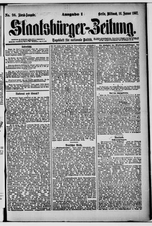 Staatsbürger-Zeitung on Jan 16, 1907