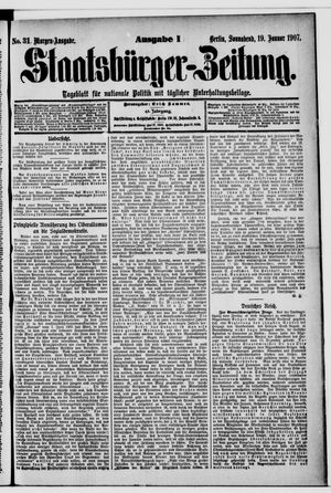 Staatsbürger-Zeitung on Jan 19, 1907