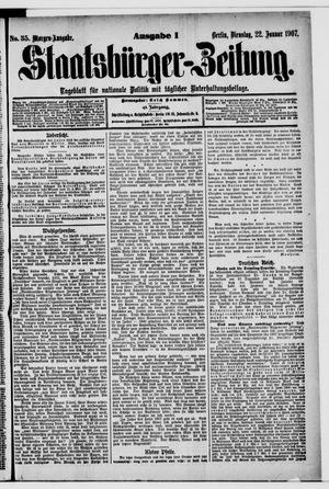 Staatsbürger-Zeitung on Jan 22, 1907