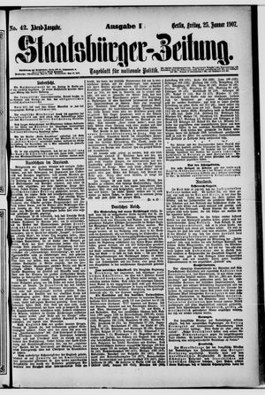 Staatsbürger-Zeitung on Jan 25, 1907