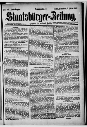 Staatsbürger-Zeitung vom 02.02.1907