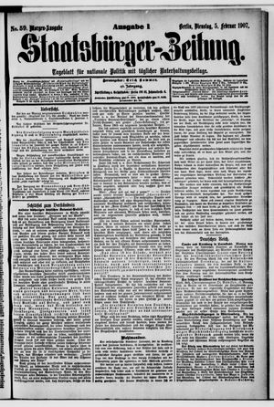Staatsbürger-Zeitung vom 05.02.1907