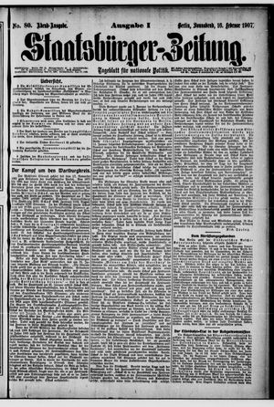 Staatsbürger-Zeitung vom 16.02.1907