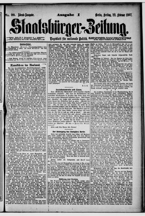 Staatsbürger-Zeitung vom 22.02.1907