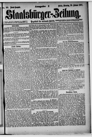 Staatsbürger-Zeitung vom 26.02.1907