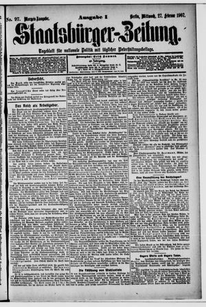 Staatsbürger-Zeitung vom 27.02.1907