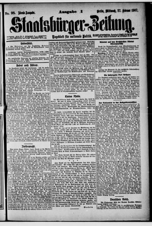 Staatsbürger-Zeitung vom 27.02.1907