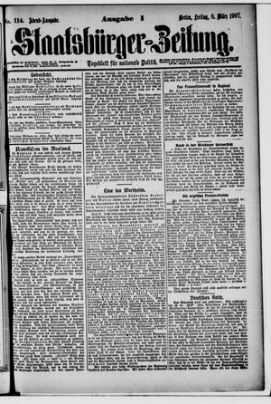 Staatsbürger-Zeitung on Mar 8, 1907