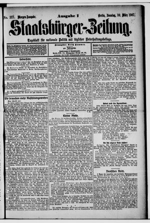 Staatsbürger-Zeitung on Mar 10, 1907