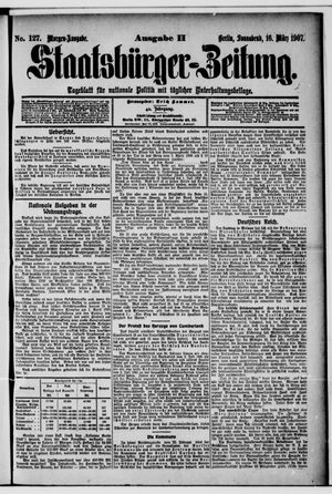 Staatsbürger-Zeitung vom 16.03.1907