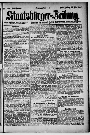 Staatsbürger-Zeitung on Mar 22, 1907