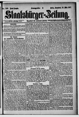 Staatsbürger-Zeitung vom 23.03.1907
