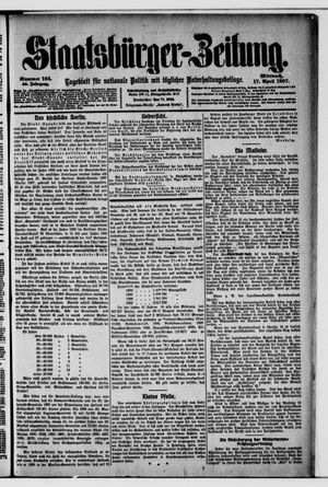 Staatsbürger-Zeitung on Apr 17, 1907