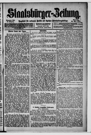 Staatsbürger-Zeitung on May 26, 1907