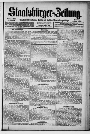Staatsbürger-Zeitung on Jun 4, 1907