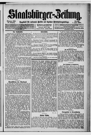 Staatsbürger-Zeitung vom 07.06.1907