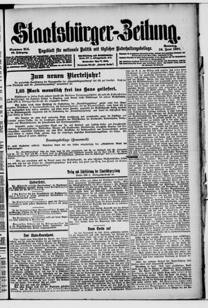 Staatsbürger-Zeitung vom 16.06.1907