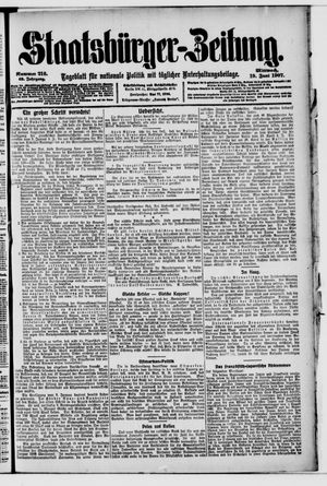 Staatsbürger-Zeitung on Jun 19, 1907