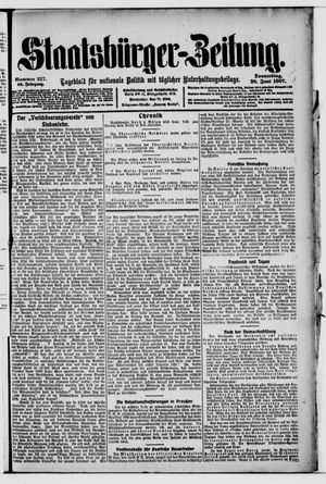 Staatsbürger-Zeitung vom 20.06.1907