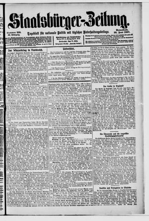 Staatsbürger-Zeitung vom 22.06.1907