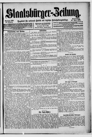 Staatsbürger-Zeitung on Jun 27, 1907