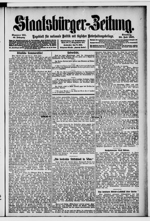 Staatsbürger-Zeitung vom 30.07.1907