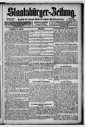 Staatsbürger-Zeitung vom 11.08.1907