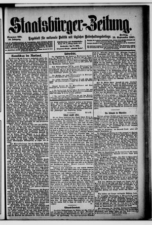 Staatsbürger-Zeitung vom 13.09.1907