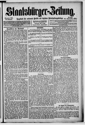 Staatsbürger-Zeitung vom 20.09.1907