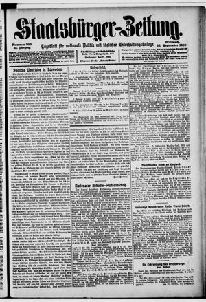 Staatsbürger-Zeitung vom 25.09.1907