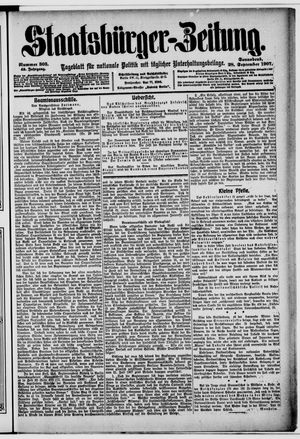 Staatsbürger-Zeitung vom 28.09.1907