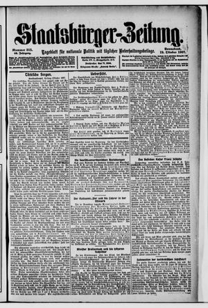 Staatsbürger-Zeitung on Oct 12, 1907