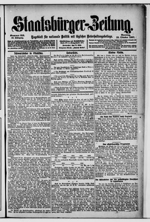 Staatsbürger-Zeitung on Oct 13, 1907