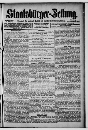 Staatsbürger-Zeitung vom 12.11.1907