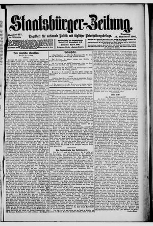 Staatsbürger-Zeitung on Nov 19, 1907
