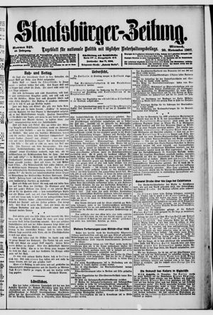 Staatsbürger-Zeitung vom 20.11.1907