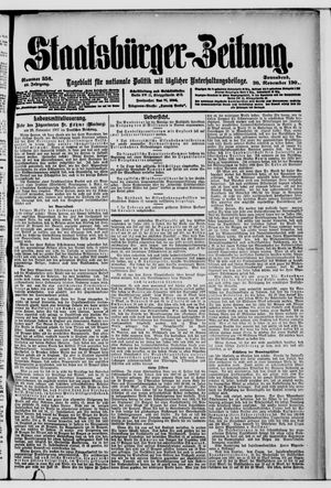 Staatsbürger-Zeitung on Nov 30, 1907