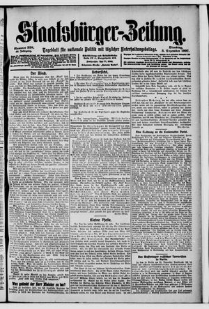 Staatsbürger-Zeitung on Dec 3, 1907