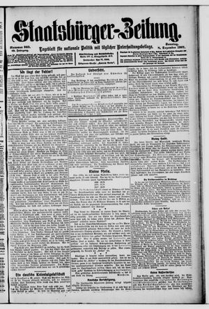Staatsbürger-Zeitung vom 08.12.1907