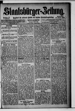 Staatsbürger-Zeitung on Jan 16, 1908