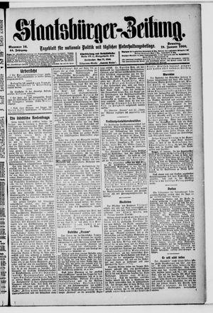 Staatsbürger-Zeitung on Jan 19, 1908