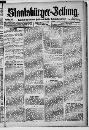 Staatsbürger-Zeitung vom 24.01.1908