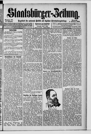 Staatsbürger-Zeitung on Feb 2, 1908