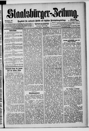 Staatsbürger-Zeitung on Feb 5, 1908
