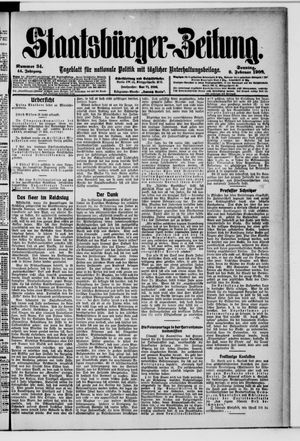 Staatsbürger-Zeitung on Feb 9, 1908
