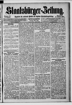 Staatsbürger-Zeitung on Feb 15, 1908