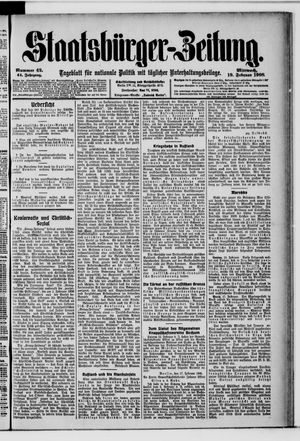 Staatsbürger-Zeitung vom 19.02.1908