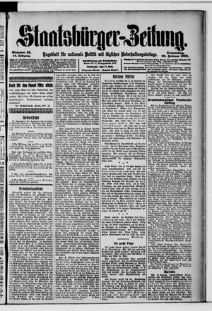 Staatsbürger-Zeitung on Feb 20, 1908